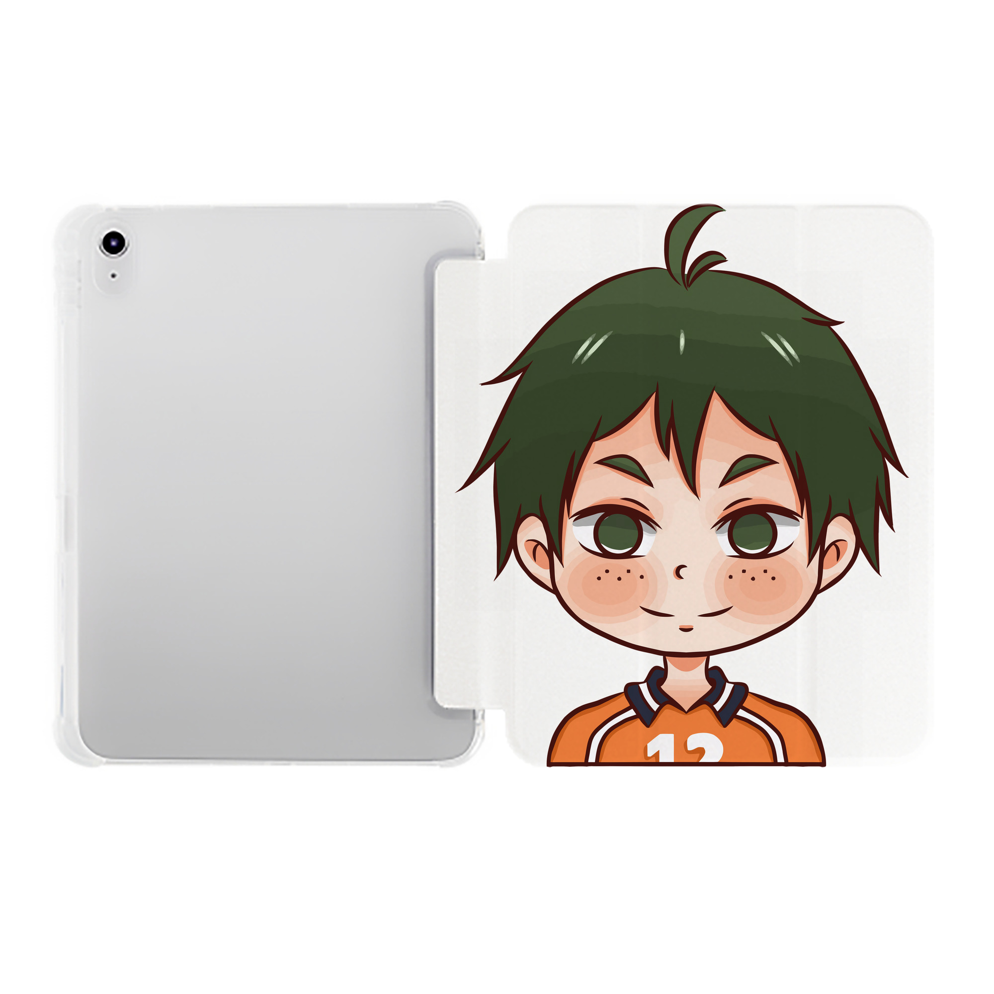 （画像用） ハイキュー!! Haikyu!! IPad ケース ペン収納付き 三つ折りスタンド PUレザー×シリコン 対応機種9.5/10.5/10.9インチ